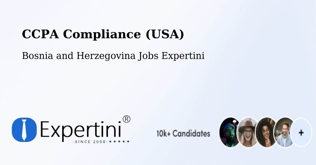 CCPA Privacy Rights & Compliance Notice – Brod - Bosnia and Herzegovina Jobs Expertini